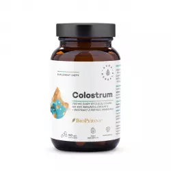 Colostrum 700 mg Siary Bydlęcej z Ekstraktem z Pieprzu Czarnego BioPerine (90 kaps) Aura Herbals