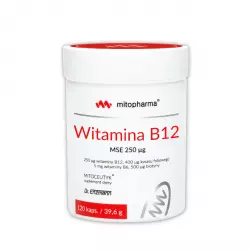 Witamina B12 MSE 250 mcg Metylowane formy Dr Enzmann (120 kaps) Mito-Pharma