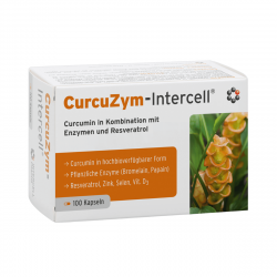 CurcuZym-Intercell Ekstrakt z Kurkumy z Cynkiem Witaminą D Bromelainą i Papainą (100 kaps) Mito-Pharma