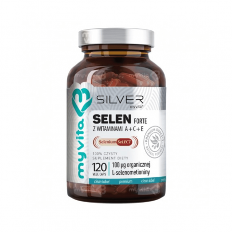 SELEN FORTE Selenometionina 100 mcg A+C+E (120 kaps) Silver Myvita