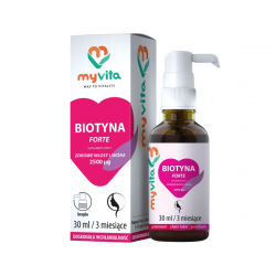 Biotyna Forte 2500 mcg 30 ml w płynie Krople MyVita
