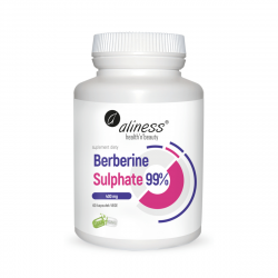 Berberine Sulphate Berberyna Siarczan 99% 400 mg (60 kaps) Aliness