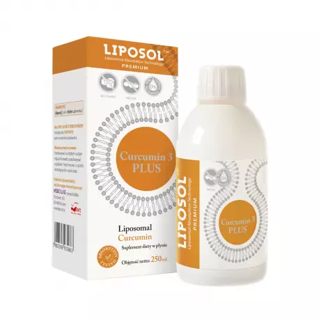 Liposol Curcumin 3 PLUS 170 mg Liposomalna Kurkumina 250 ml Liposol (OUTLET)
