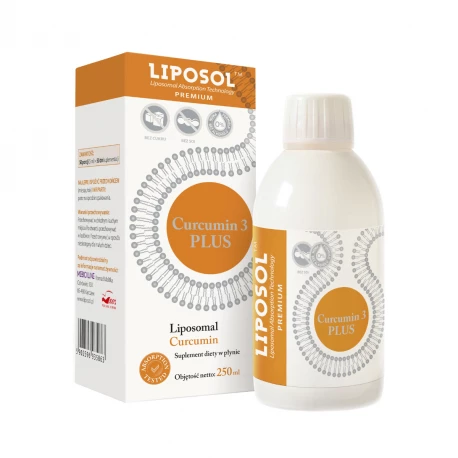 Liposol Curcumin 3 PLUS 170 mg Liposomalna Kurkumina 250 ml Liposol