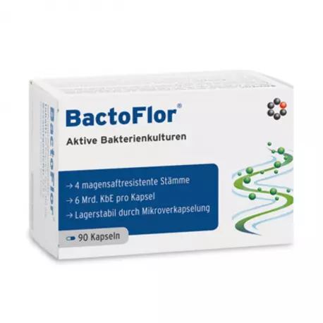 BactoFlor 4 Szczepy Bakterii z Inuliną Wsparcie Mikrobioty Jelitowej (90 kaps) Mito-Pharma