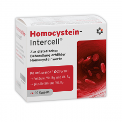 Homocystein-Intercell Wsparcie metabolizmu homocysteiny Prawidłowy rozwój komórek (90 kaps) Mito-Pharma