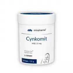 Cynkomit MSE 15 mg Chelat Cynku Kontrola Poziomu Cynku w Organizmie Dr Enzmann (60 kaps) Mito-Pharma