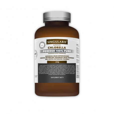 Chlorella Superior 100% Czysty Proszek 250 g Singularis