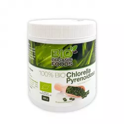 Chlorella Pyrenoidosa 100% BIO TABLETKI 300 g Bio Organic Foods
