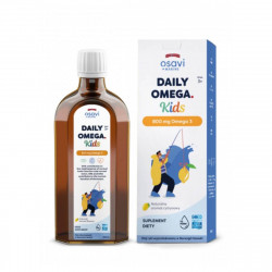 Daily Omega Kids 800 mg Omega-3 Nienasycone Kwasy Tłuszczowe DHA i EPA z Aromatem Cytrynowym dla Dzieci 250 ml Osavi