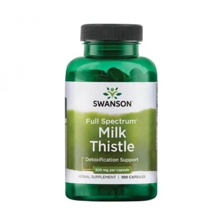 Milk Thistle Ostropest Plamisty 500 mg Full Spectrum (100 kaps) Swanson