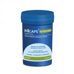 BICAPS Berberyna HCL 485 mg z Ostropestem Plamistym i Karczochem Berberine+ (60 kaps) ForMeds