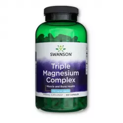 Triple Magnesium Complex 3 formy Magnezu 400 mg (300 kaps) Swanson