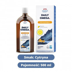 Daily Omega 1600 mg Omega-3 Nienasycone Kwasy Tłuszczowe DHA i EPA z Aromatem Cytrynowym 500 ml Osavi
