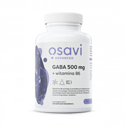 Gaba 500 mg + Witamina B6 2 mg Wsparcie Układu Nerwowego VEGE (120 kaps) Osavi