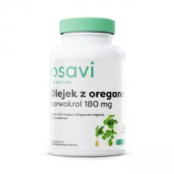 Olejek z Oregano Karwakrol 180 mg Wsparcie Wątroby Trawienia i Odporności (120 kaps) Osavi