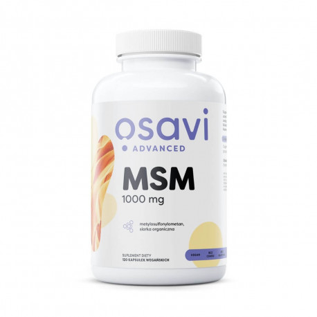 MSM 1000 mg Metylosulfonylometan Siarka Organiczna (120 kaps) Osavi