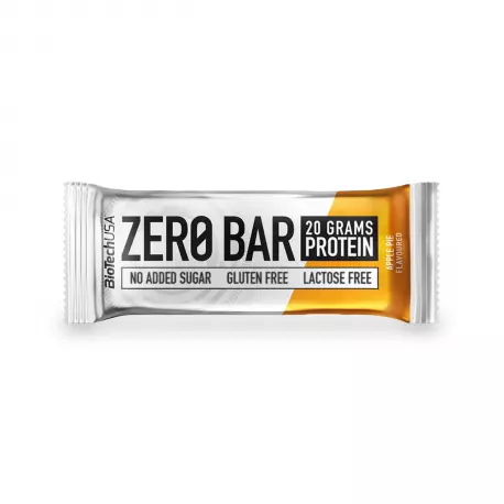 ZERO BAR Baton Proteinowy o Wysokiej Zawartości Białka o Smaku Szarlotki Bez Laktozy Bez Glutenu 50 g BioTechUSA