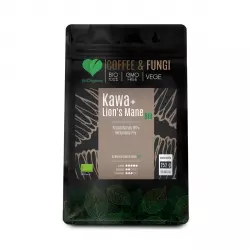 COFFEE & FUNGI Kawa Arabica Mielona + Lion's Mane Ekstrakty z grzybów BIO VEGE 252 g BeOrganic