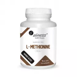 L-Methionine L-Metionina 500 mg (100 kaps) Aminokwasy Aliness