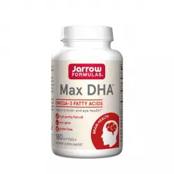 MAX DHA Kwasy Tłuszczowe Omega-3 DHA 600 mg (180 sgels) Jarrow Formulas