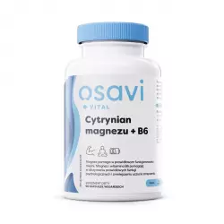 Cytrynian Magnezu + Witamina B6 (P-5-P) VEGE (90 kaps) Osavi