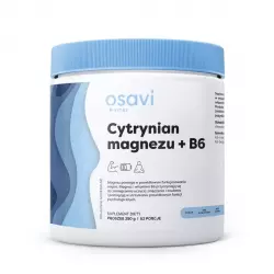 Cytrynian Magnezu + Witamina B6 (Chlorowodorek Pirydoksyny) VEGE Proszek 250 g Osavi