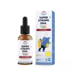 SUPER STRONG DHA Kids 3+ 640 mg Nienasycone Kwasy Tłuszczowe DHA z Aromatem Cytrynowym dla Dzieci 50 ml Osavi