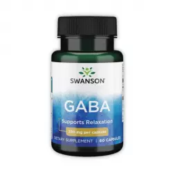 Gaba 250 mg Kwas Gamma Aminomasłowy (60 kaps) Swanson