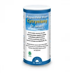 Magnez Potas Wapń Cynk Cytryniany pH Balans Minerały Proszek 300 g Dr. Jacob's
