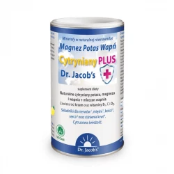 Magnez Potas Wapń Cynk Witamina C Cytryniany PLUS Minerały Proszek 300 g Dr. Jacob's