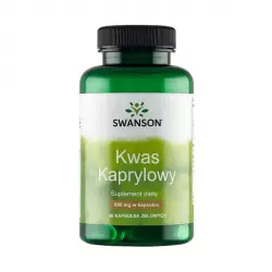 Kwas Kaprylowy 600 mg (60 kaps) Swanson