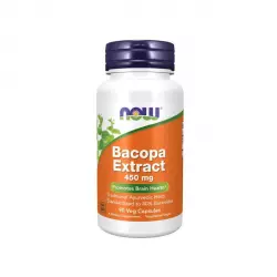 Bacopa Extract 450 mg Pamięć i Koncentracja (90 kaps) Now Foods