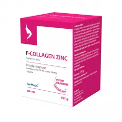 F-COLLAGEN ZINC Peptydy Kolagenowe + Cynk Cytrynian Proszek 151 g ForMeds