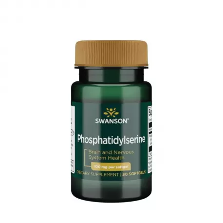 Fosfatydylseryna Phosphatidylserine 100 mg (30 sgels) Wsparcie Mózgu Swanson
