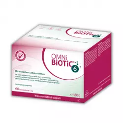 OMNI-BIOTIC 6 Synbiotyk Wysoko Aktywne Symbionty Jelitowe (60 saszetek) Omni-Biotic