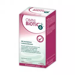 OMNI-BIOTIC 6 Synbiotyk Wysoko Aktywne Symbionty Bakteryjne w Proszku 300 g Omni-Biotic