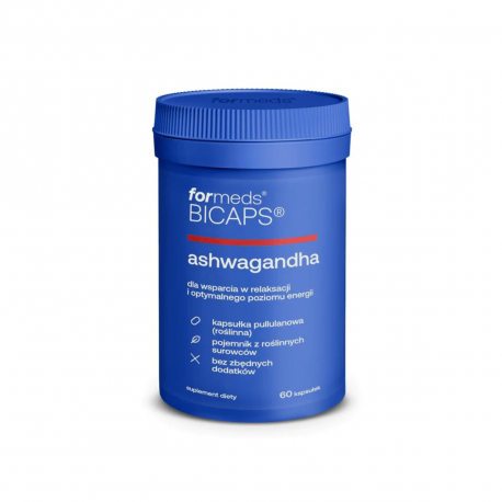 Ashwagandha Sensoril 10% witanolidów 125 mg (60 kaps
