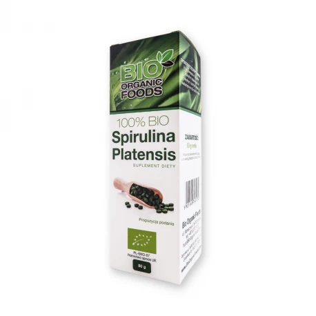 Spirulina 100% BIO 80 g (320 tab po 250 mg) Bio Organic Foods