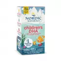 Children's DHA 250 mg Kwasy Omega-3 dla Dzieci Wsparcie rozwoju Mózgu Truskawka (90 sgels) Nordic Naturals