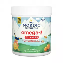 Nordic Omega-3 Gummies Kwasy Omega-3 82 mg Żelki dla Dzieci Wieloowocowe (120 żelków) Nordic Naturals