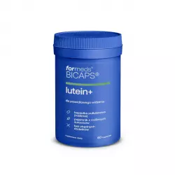 BICAPS LUTEIN+ Luteina 20 mg Zeaksantyna 2 mg + Witamina A Wzrok Oczy (60 kaps) ForMeds