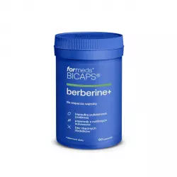 BICAPS Berberine+ Berberyna HCL 485 mg z Ostropestem Plamistym i Karczochem (60 kaps) ForMeds
