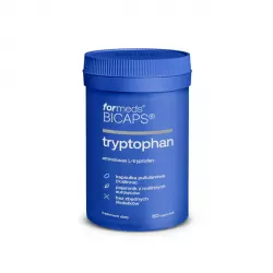 BICAPS TRYPTOPHAN 500 mg L-tryptofan Utrzymanie równowagi Emocjonalnej i Spokoju (60 kaps) ForMeds
