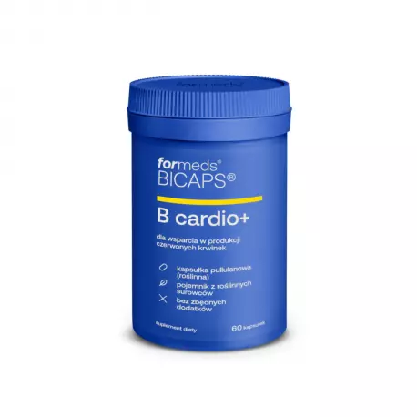 BICAPS B Cardio+ Witamina B6 B12 Foliany (60 kaps) ForMeds