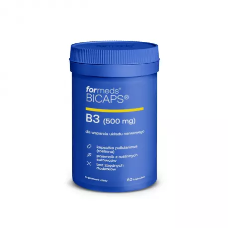 BICAPS Witamina B3 Niacyna 500 mg (60 kaps) ForMeds 