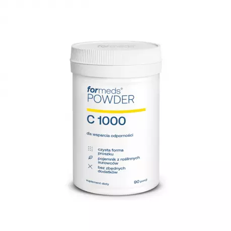 C 1000 POWDER Witamina C Wsparcie Odporności Proszek 90 g ForMeds