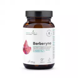 Berberyna HCL 490 mg Ekstrakt z kory Berberies aristata (60 kaps) VEGE Aura Herbals