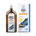 Daily Omega + D3 1600 mg Omega-3 Nienasycone Kwasy Tłuszczowe DHA i EPA z Aromatem Cytrynowym 500 ml Osavi