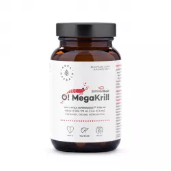 O! MegaKrill 1180 mg Olej z Kryla SUPERBABoost® (60 kaps) Aura Herbals